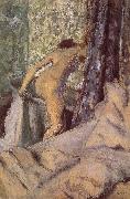 Edgar Degas take a bath in the morning painting